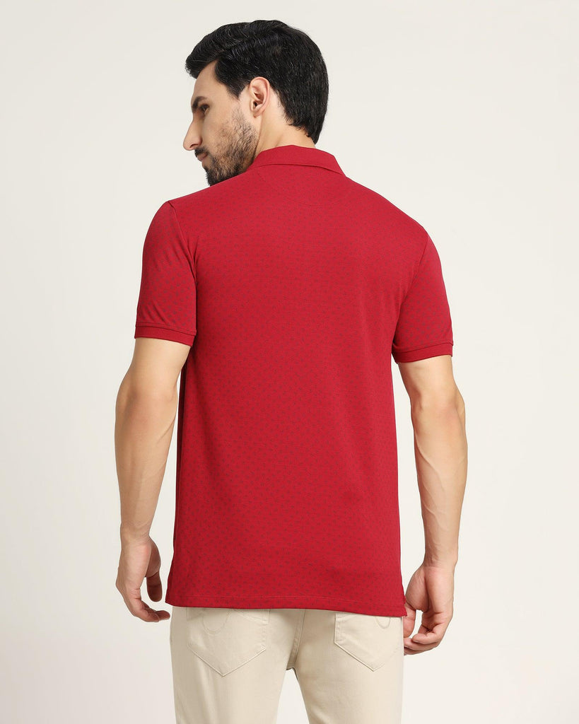 Polo Red Printed T-Shirt - Zodiac