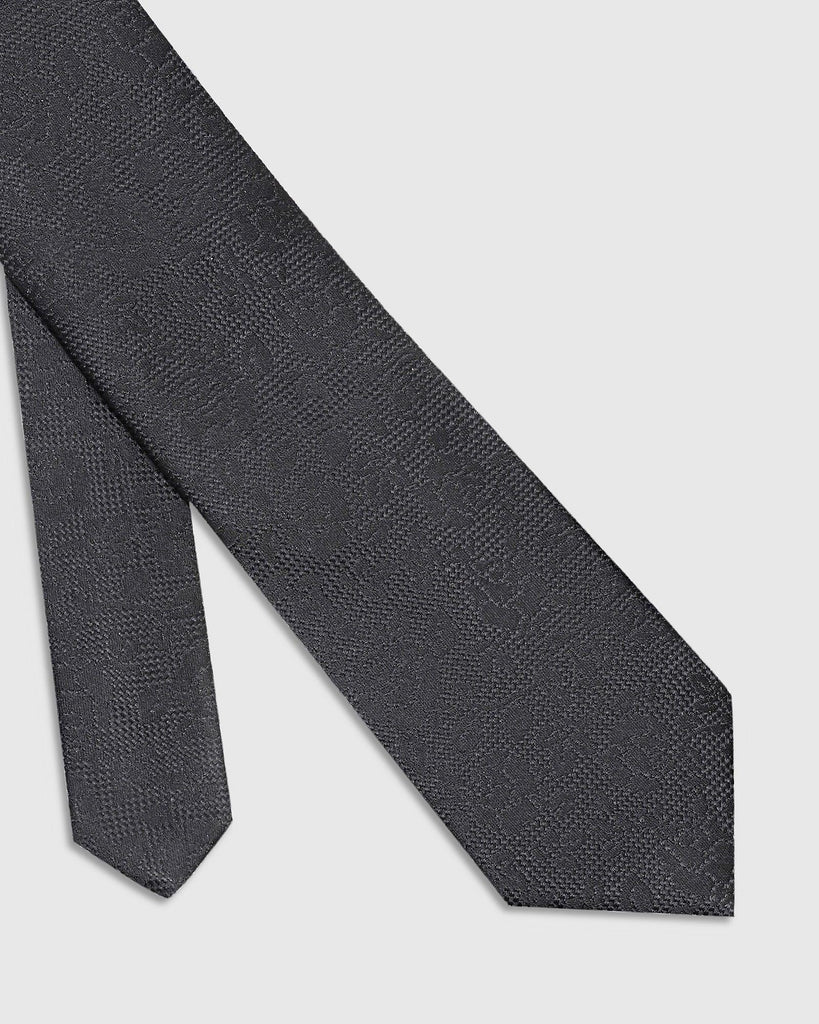 Silk Black Printed Tie - Teddy