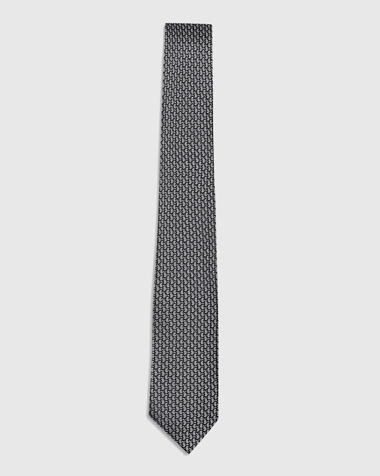 Printed Tie In Black (Twin) - Blackberrys