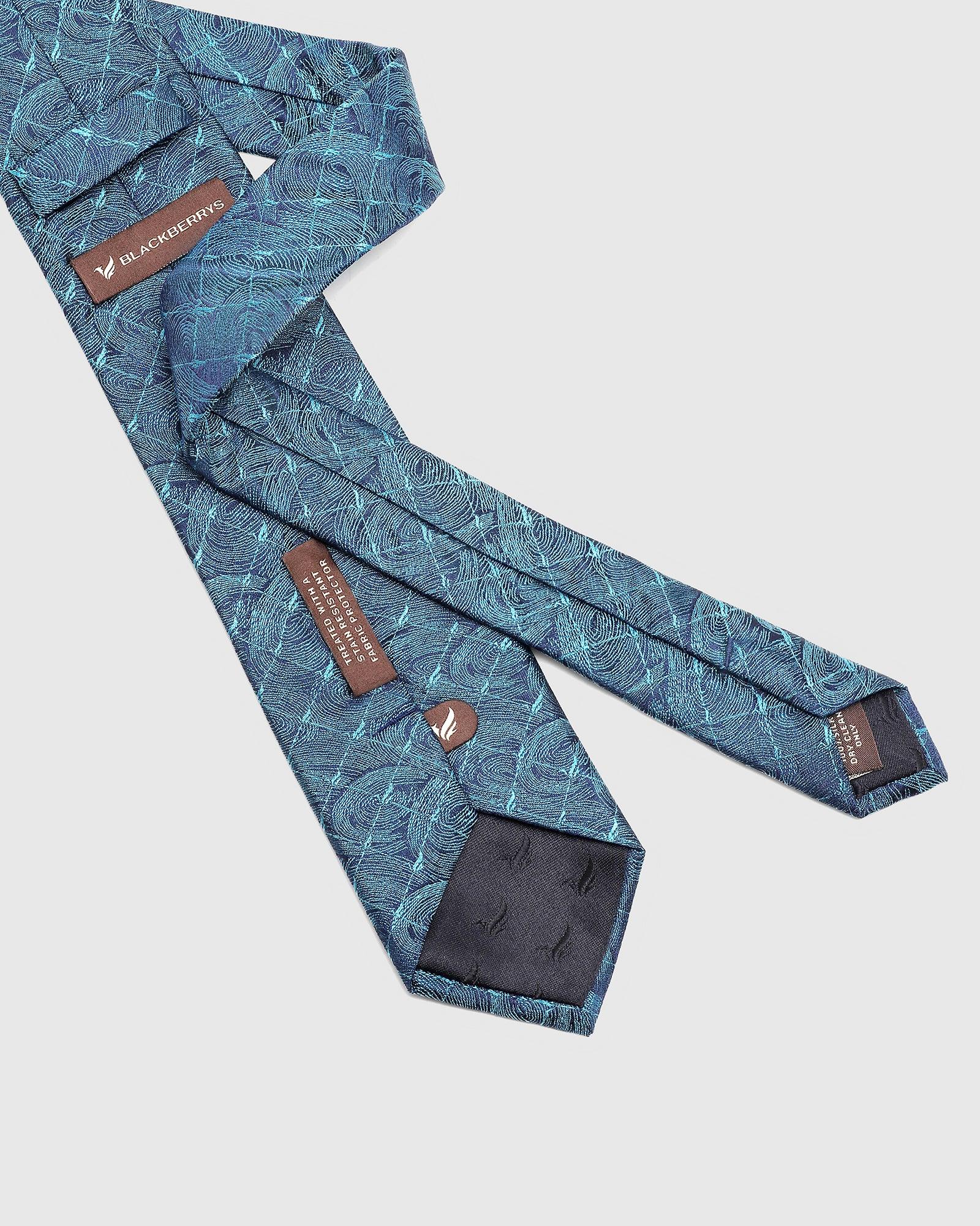 Printed Tie In Blue (Theo) - Blackberrys