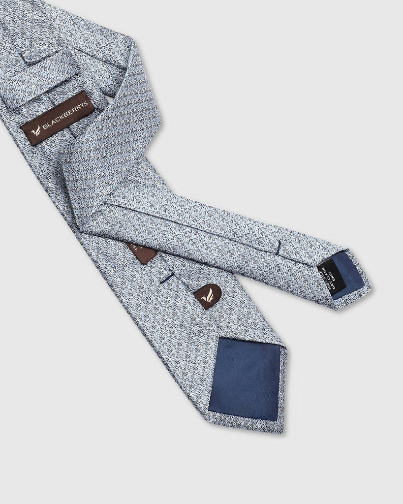 Silk Blue Printed Tie - Twinkle