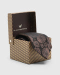 Silk Brown Jacquard Tie - Talisca