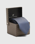 Silk Dark Purple Jacquard Tie - Troy