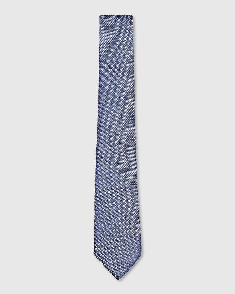 Silk Dark Purple Printed Tie - Troy