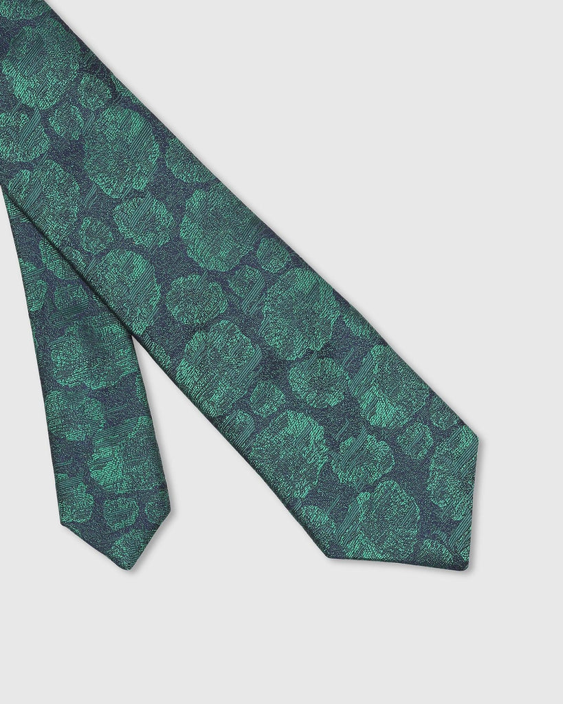 Silk Green Printed Tie - Talisca