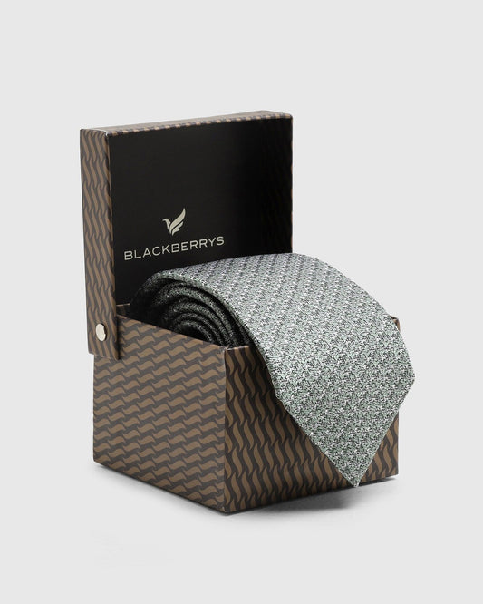 Silk Green Jacquard Tie - Twinkle