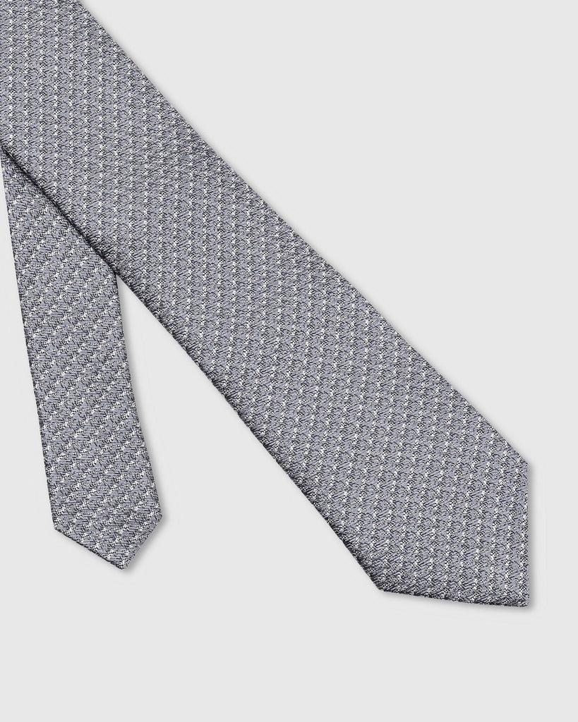 Silk Grey Printed Tie - Twinkle