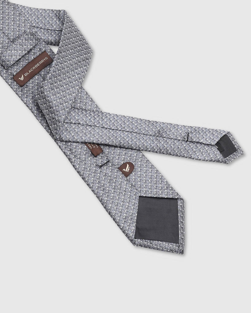 Silk Grey Printed Tie - Twinkle