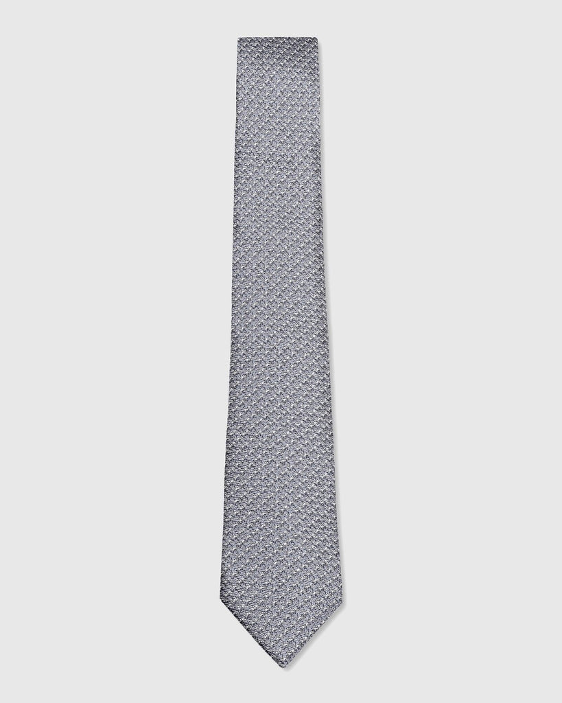 Silk Grey Printed Tie - Twinkle