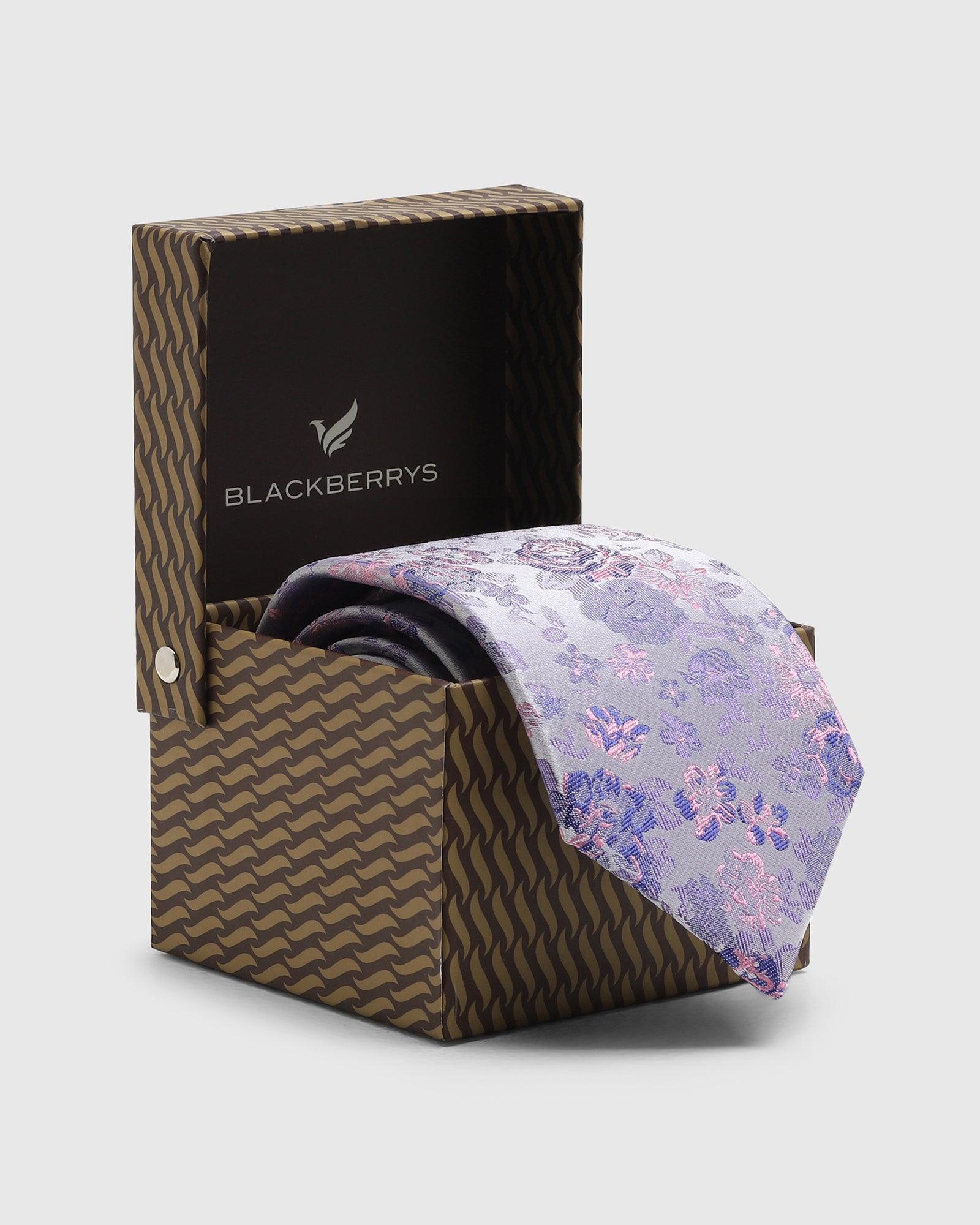 Printed Tie In Lavender (Tucker) - Blackberrys