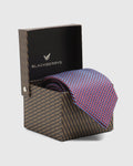 Silk Maroon Jacquard Tie - Twice