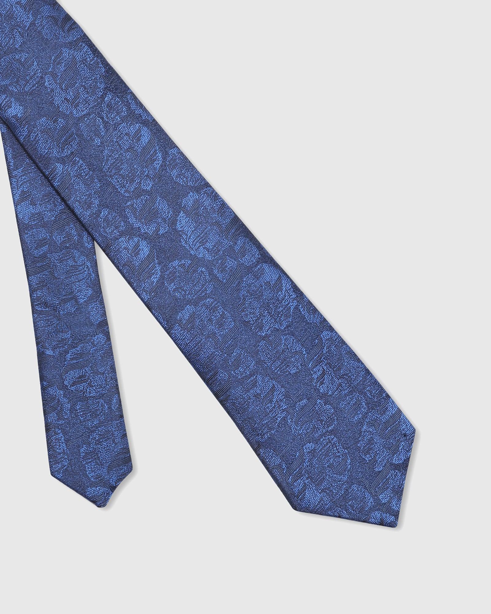 Printed Tie In Navy (Talisca) - Blackberrys