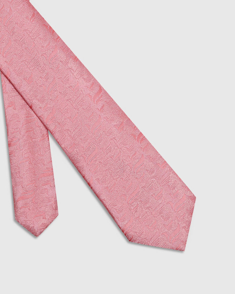 Silk Pink Printed Tie - Talisca