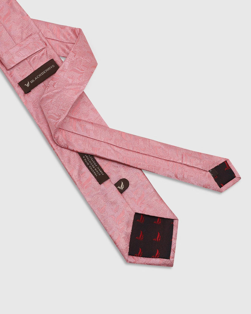 Silk Pink Printed Tie - Talisca