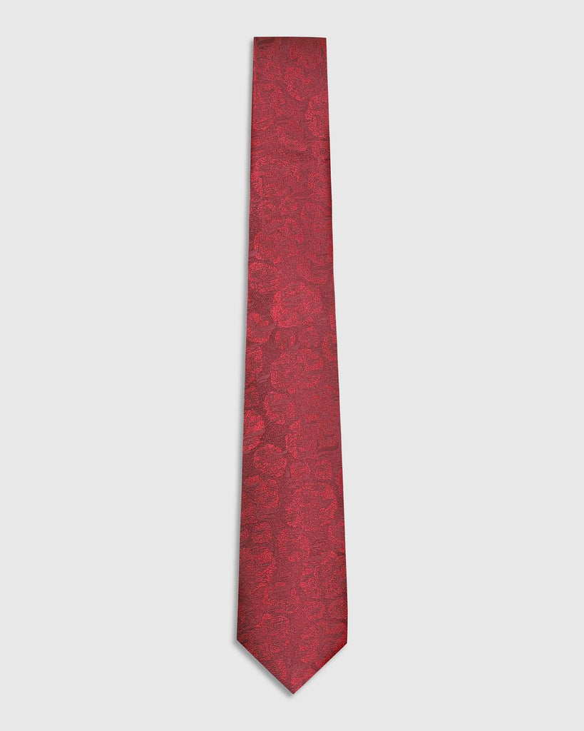 Silk Wine Printed Tie - Talisca