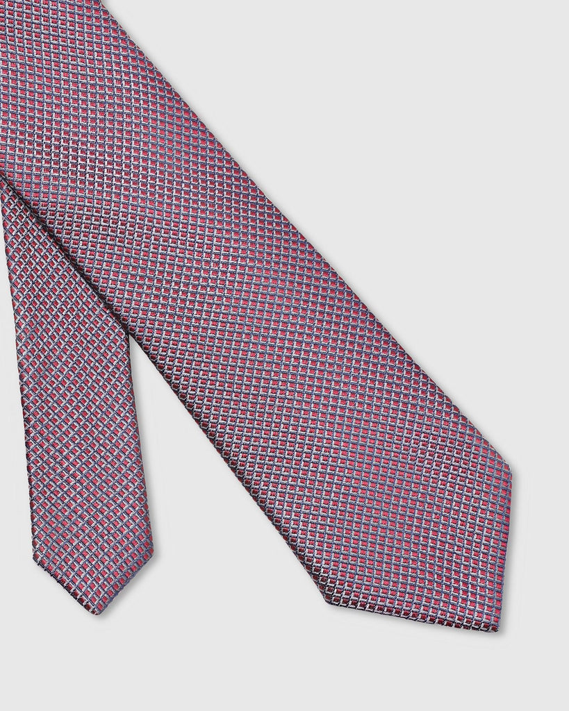 Silk Wine Printed Tie - Troy