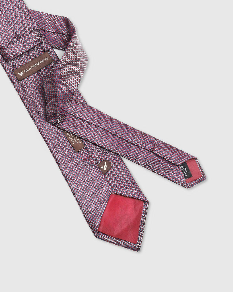 Silk Wine Printed Tie - Troy