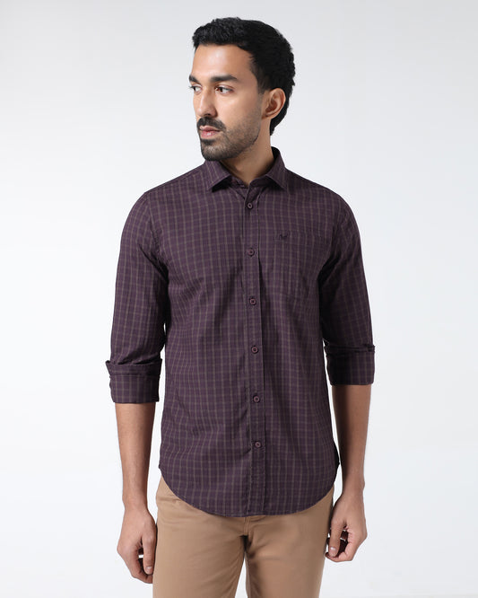 Purple Check Shirt - Remon