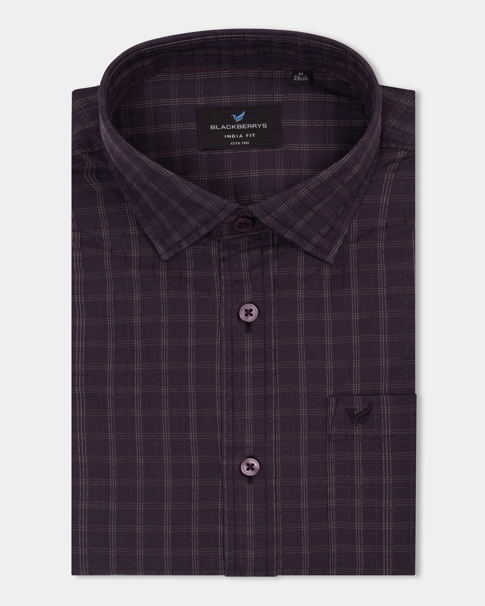 Purple Check Shirt - Remon