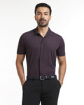 Purple Half Sleeve TechPro Stripe Shirt - Civil