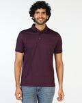 Purple Printed Polo - Peter