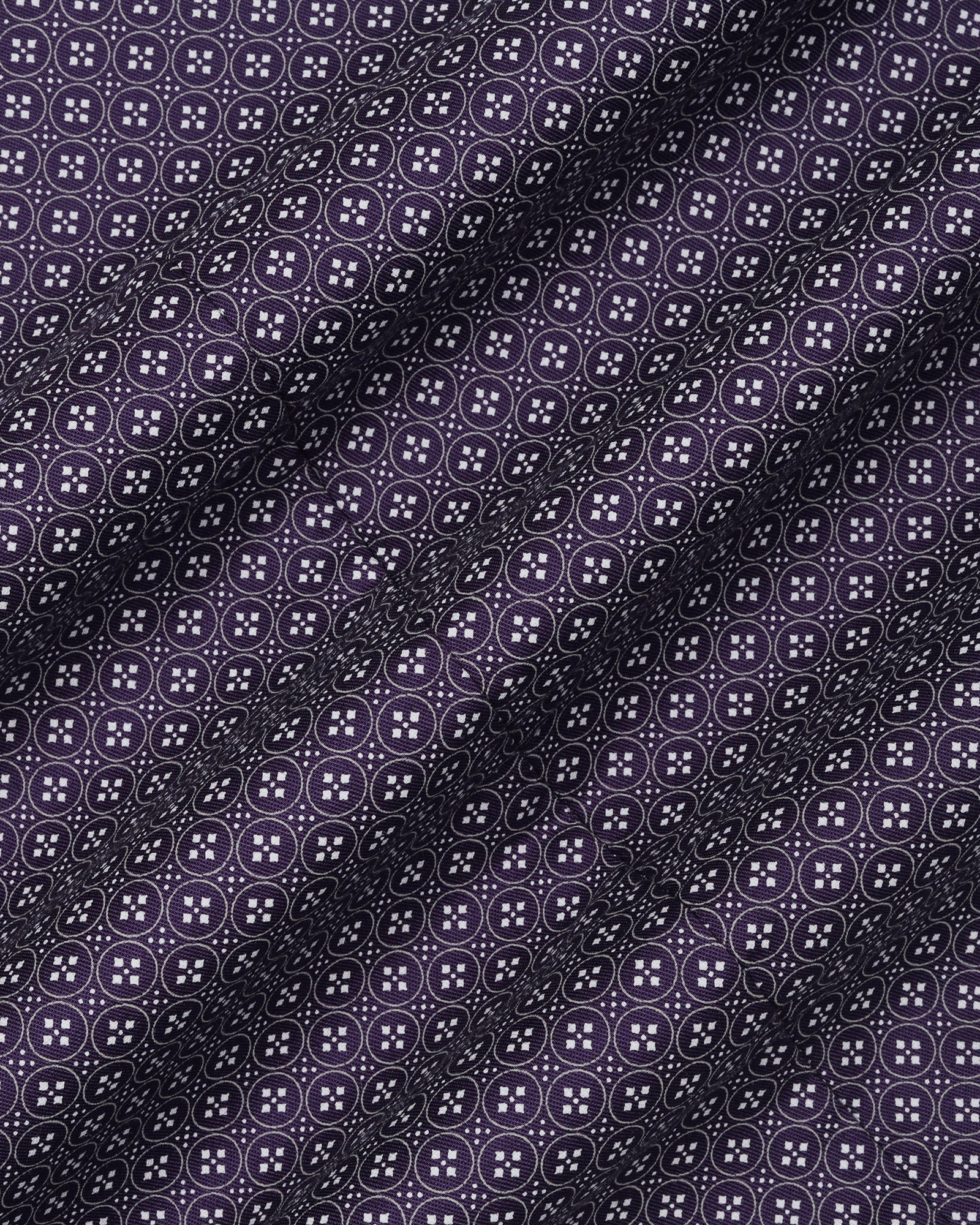 Purple Printed Shirt - Andrew