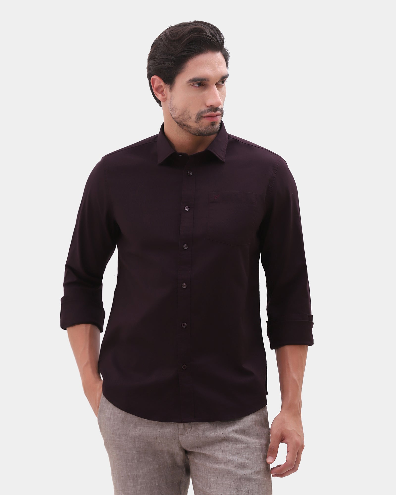 Purple Printed Shirt - Gebbew
