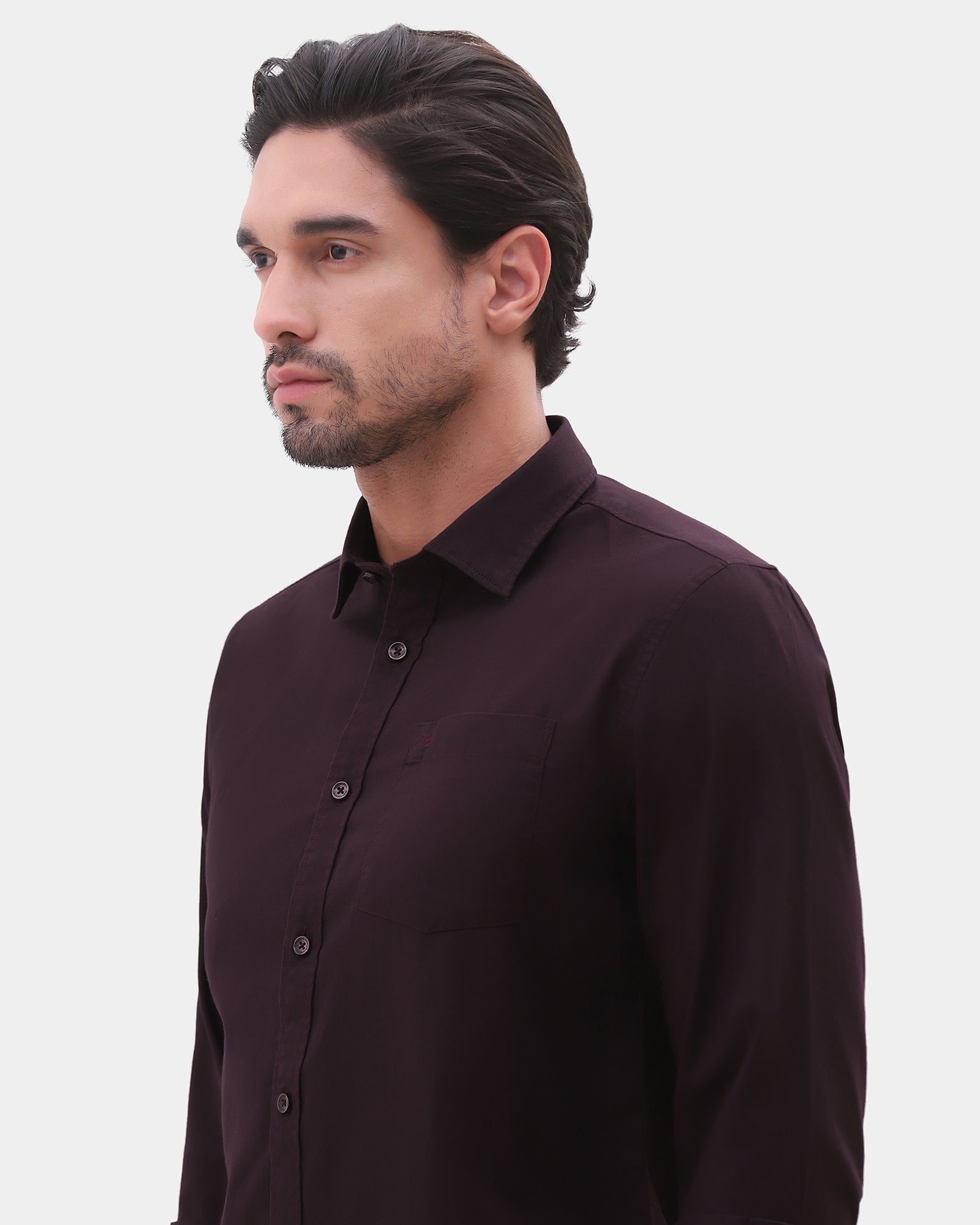 Purple Printed Shirt - Gebbew