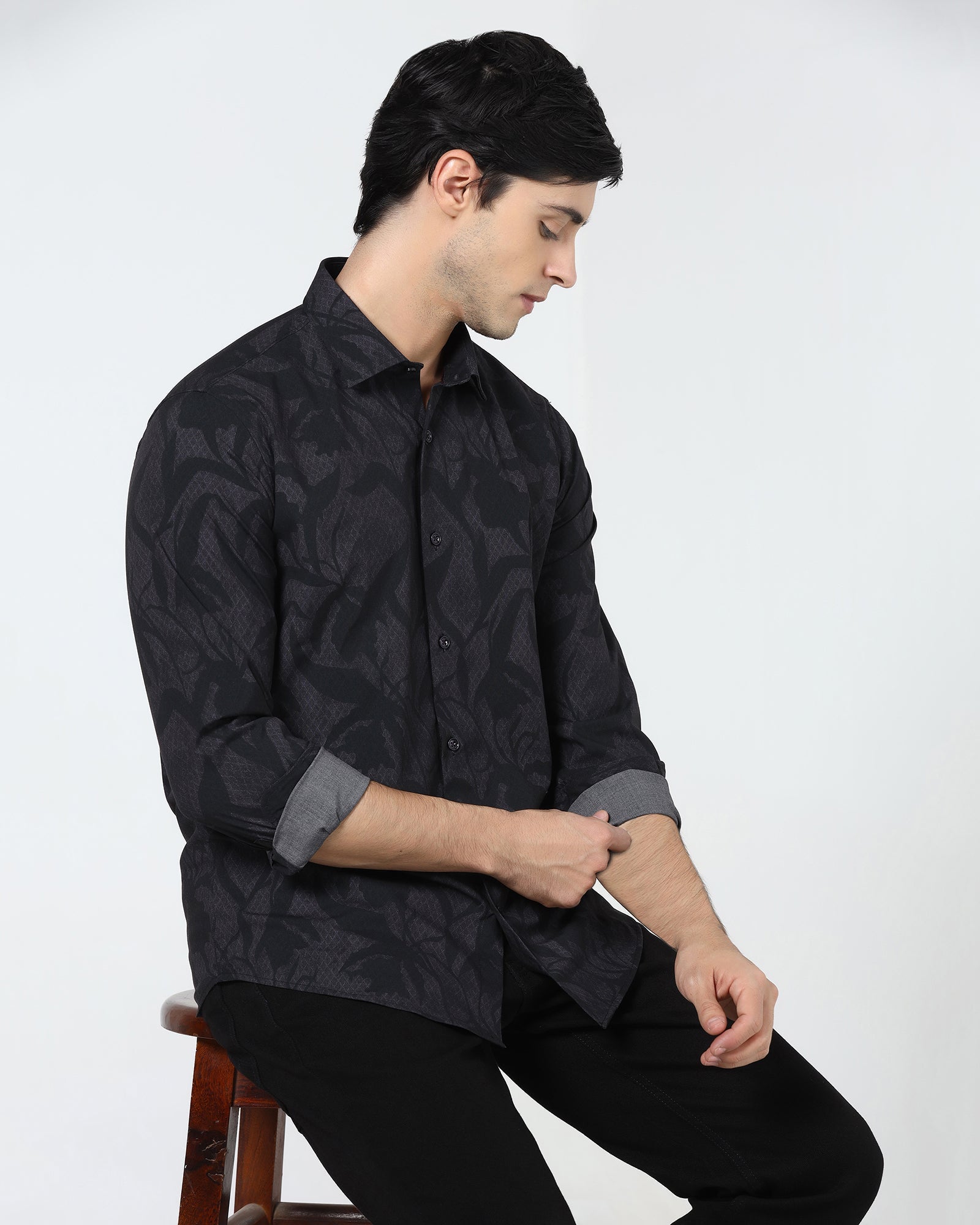 Purple Printed Shirt - Tropika