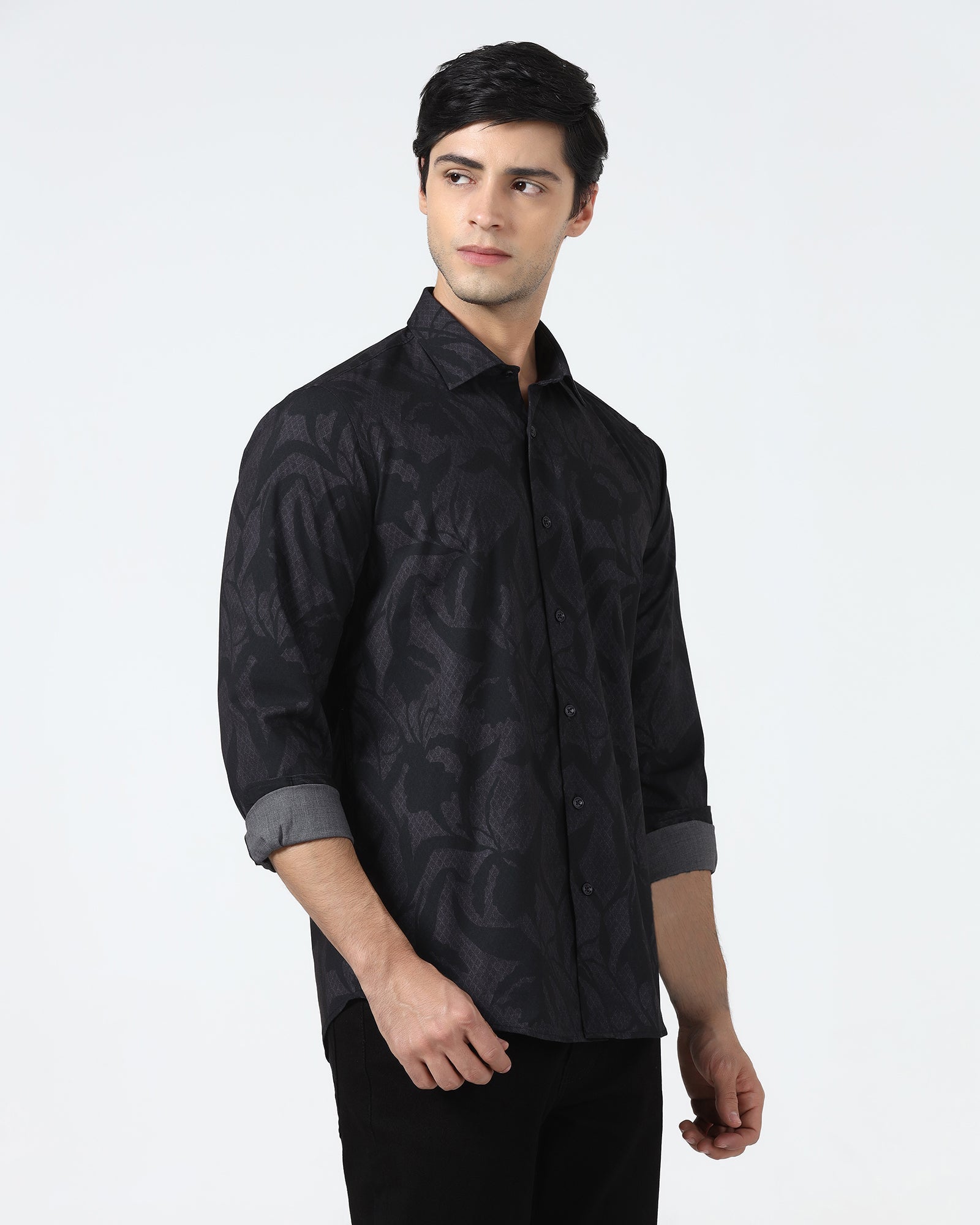 Purple Printed Shirt - Tropika