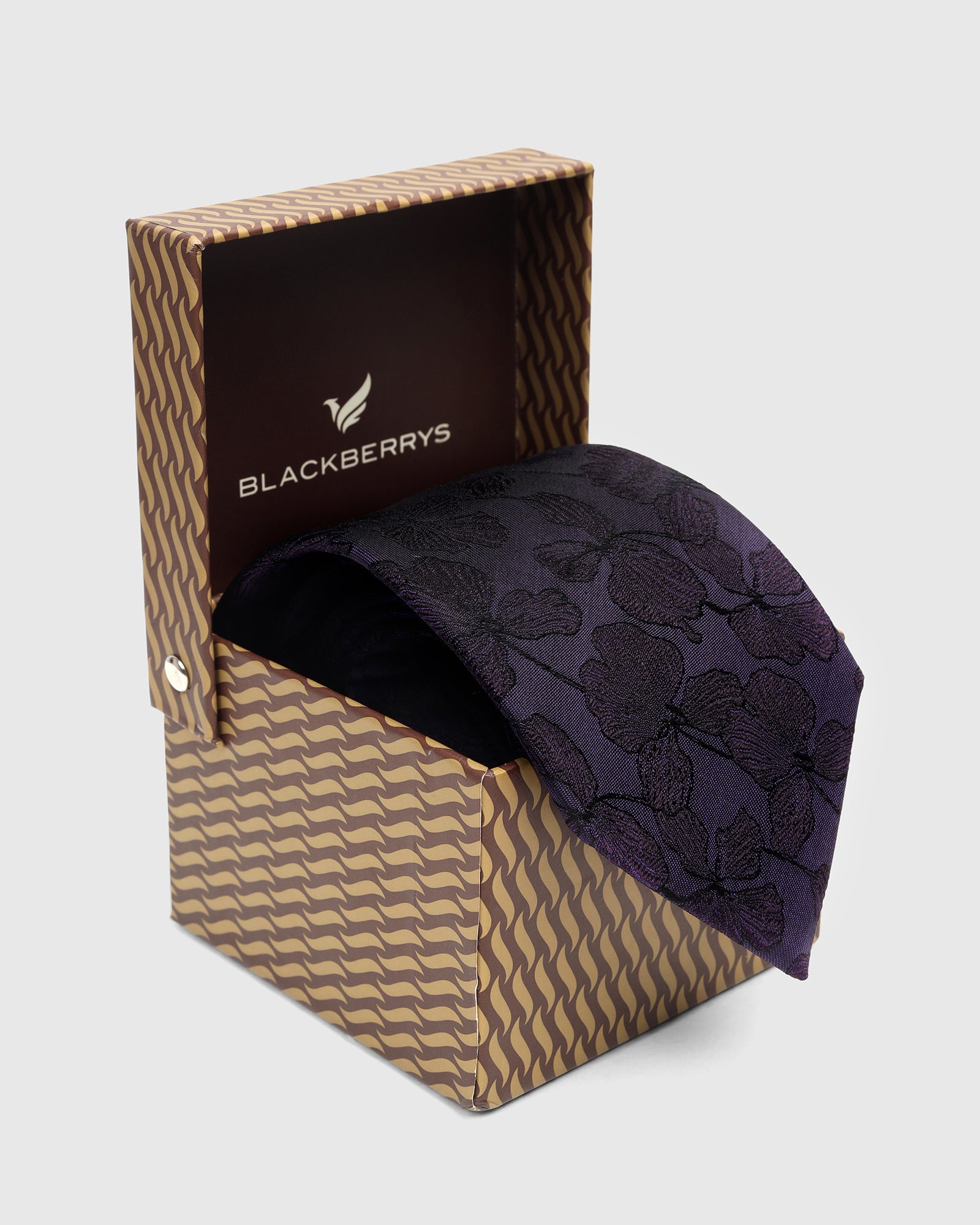 Purple Silk Jacquard Tie - Willis