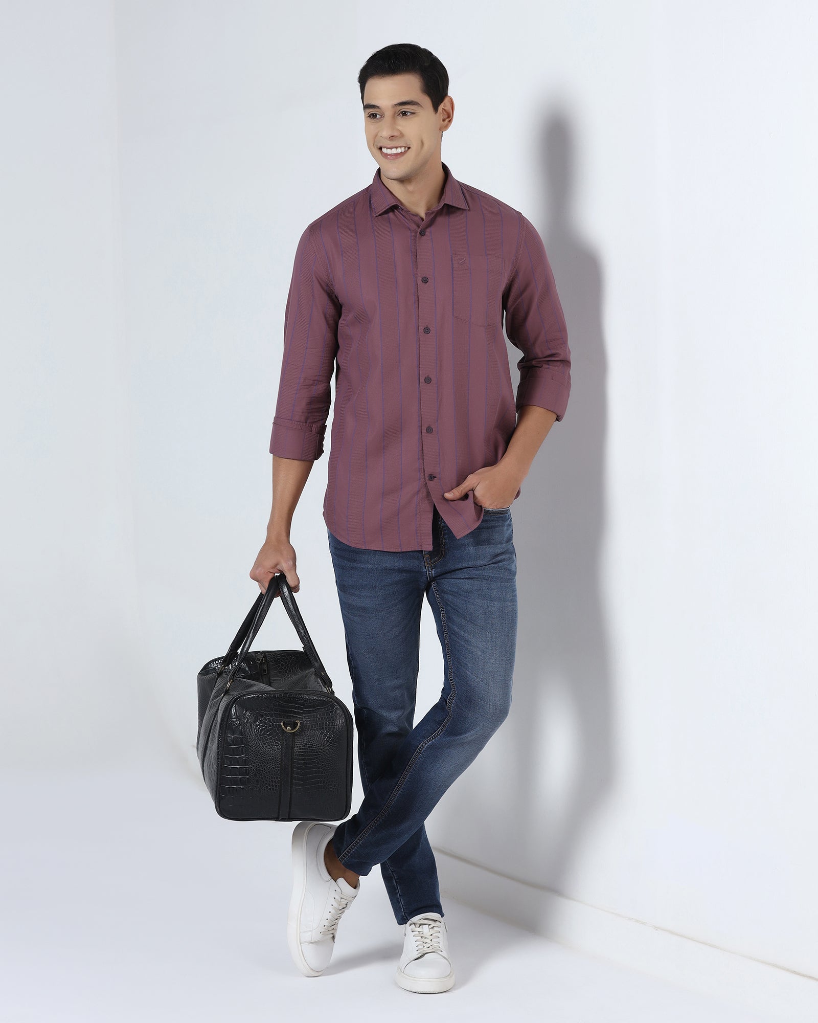 Purple Stripe Shirt - Sabel