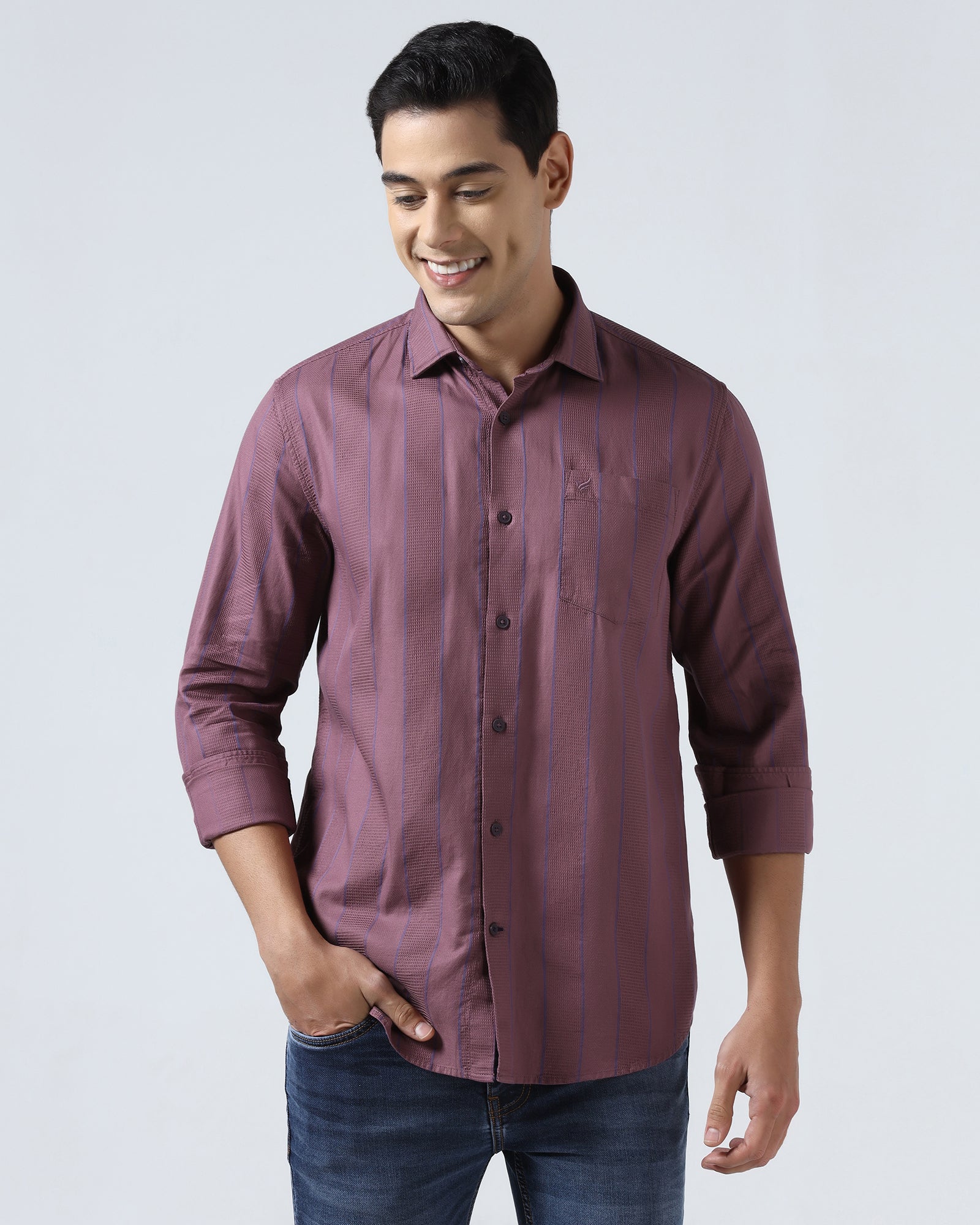 Purple Stripe Shirt - Sabel