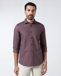 Purple Textured Shirt - Caty