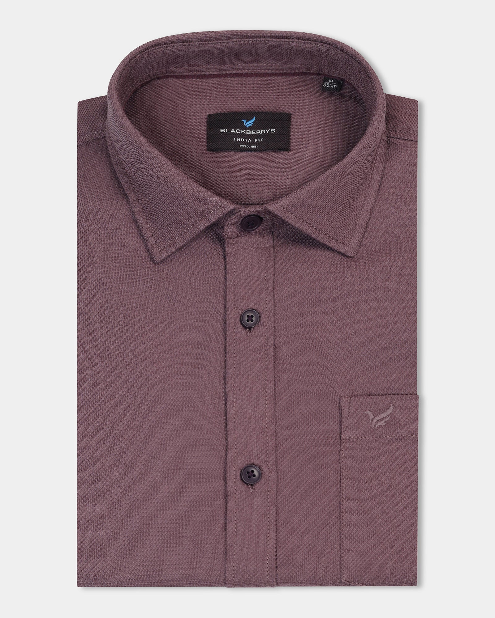 Purple Textured Shirt - Caty