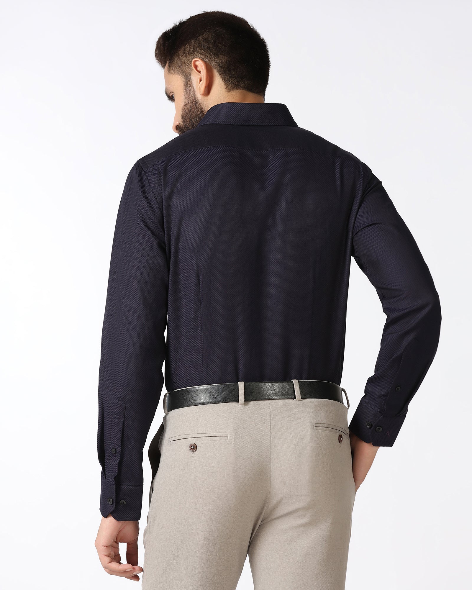 Purple Textured Shirt - Weapon