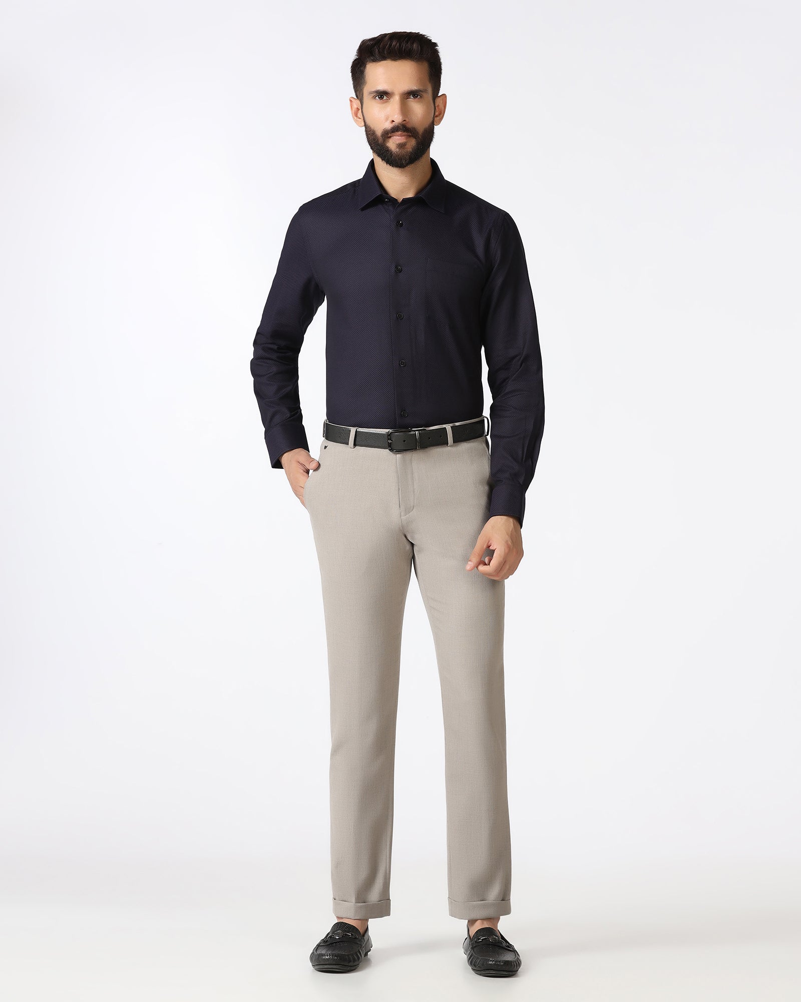 Purple Textured Shirt - Weapon