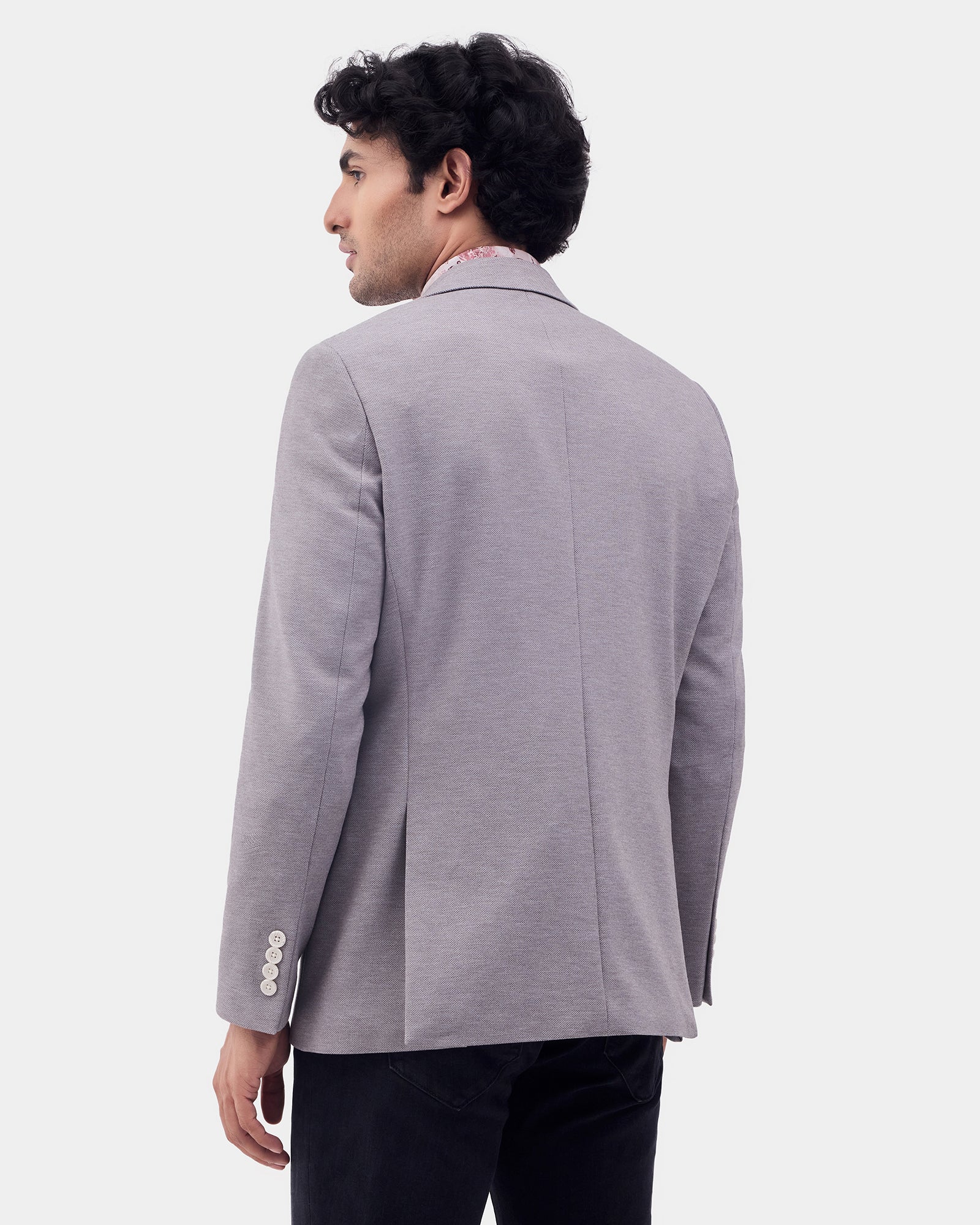 Light Grey Textured Jackets - Caleb