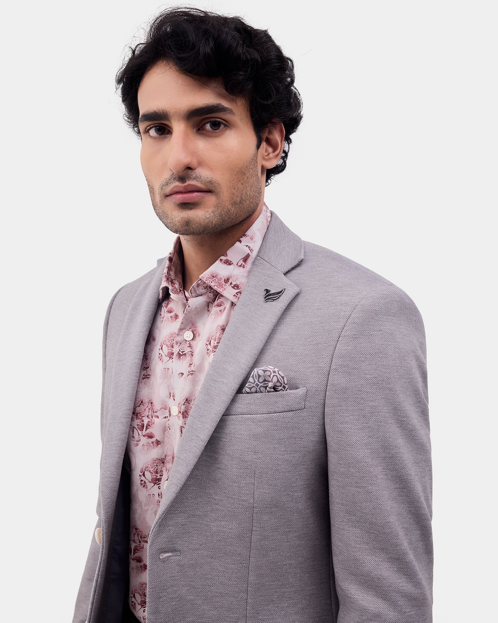 Light Grey Textured Jackets - Caleb