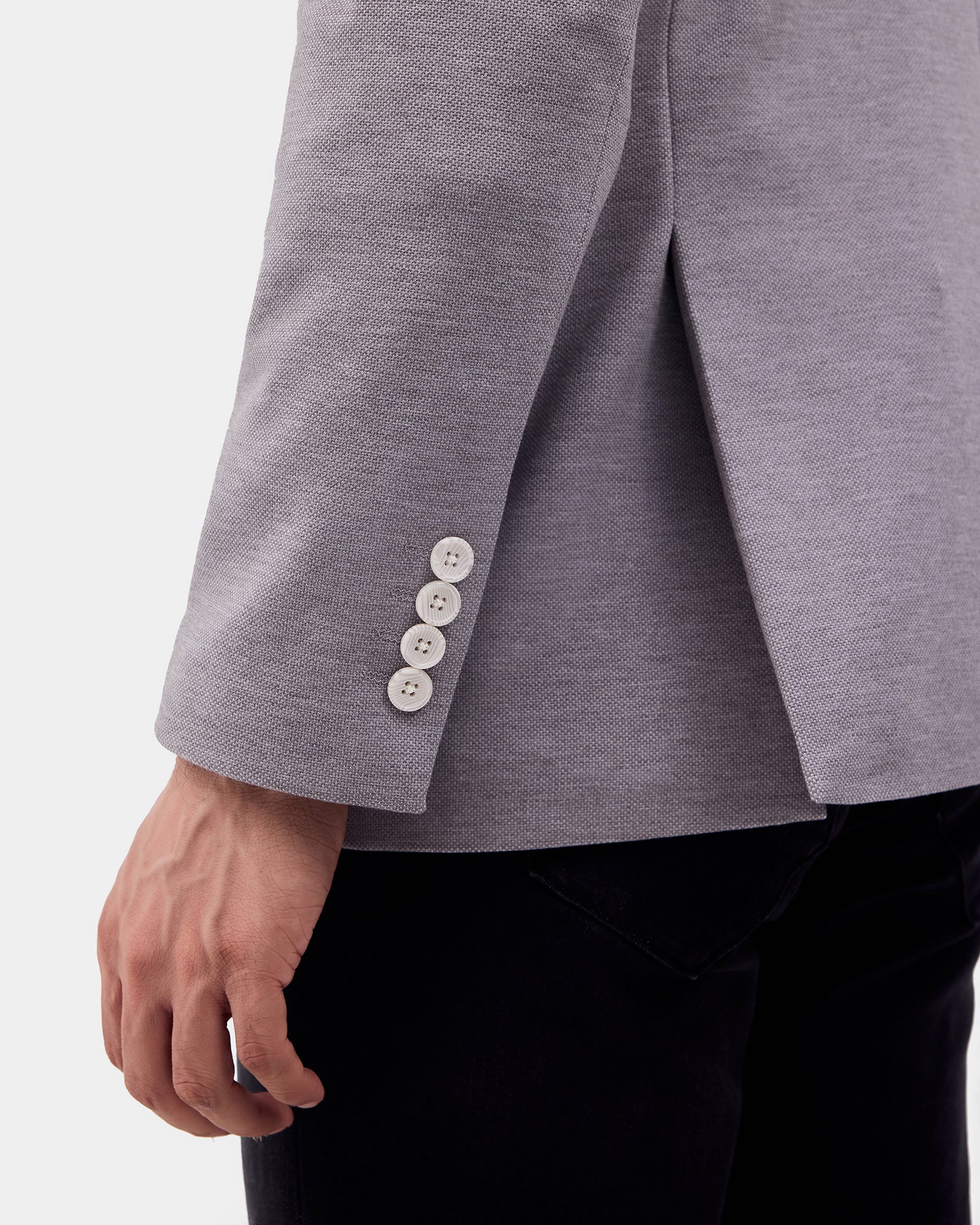 Light Grey Textured Jackets - Caleb