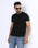 Black Crew Neck Solid T-Shirt - Twinn