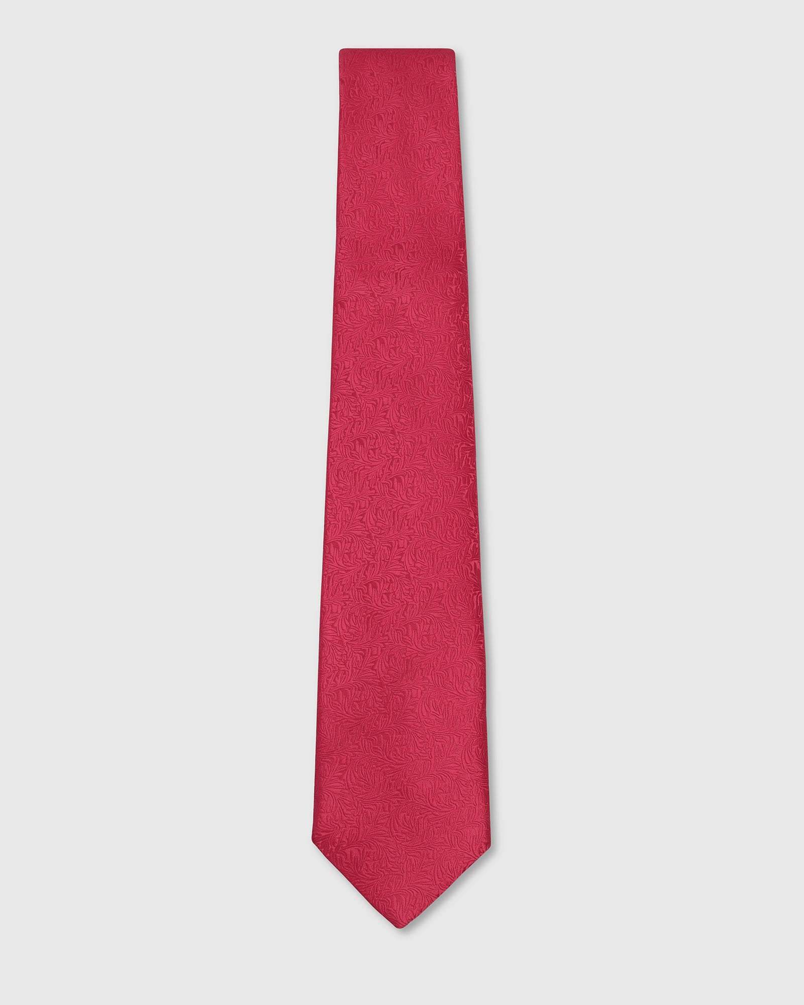 Red Silk Printed Tie - Waylan