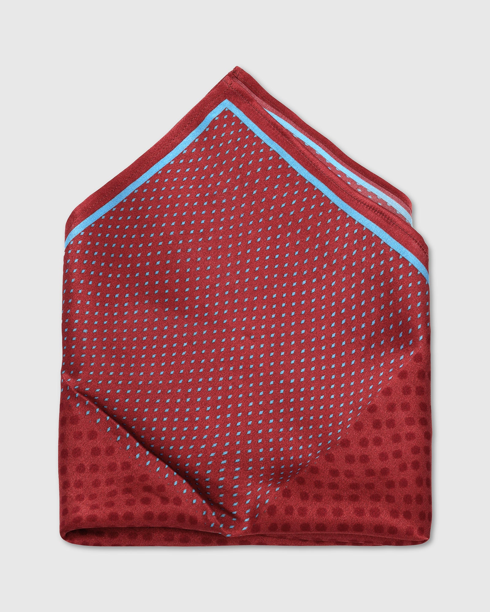 Red Printed Pocket Square - Wit