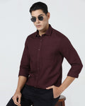 Red Textured Shirt - Fallon