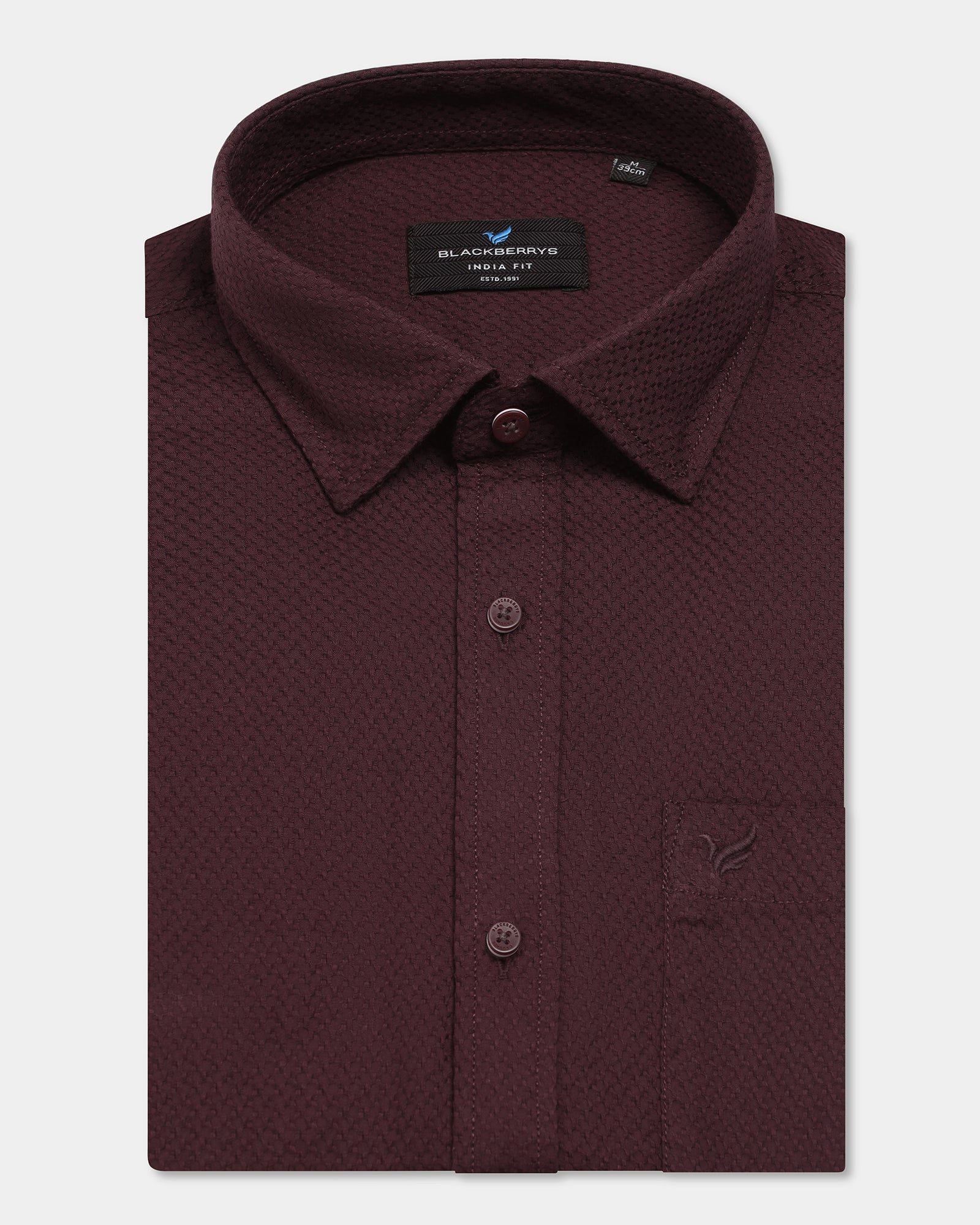 Red Textured Shirt - Fallon