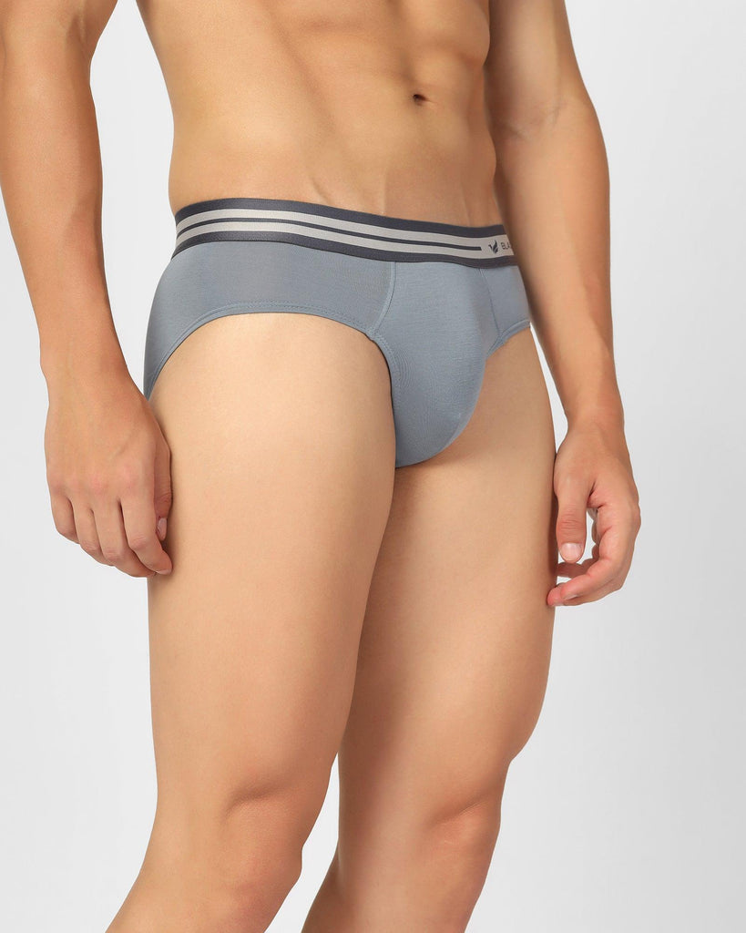 Cotton Dusk Blue Solid Innerwear - New Broc