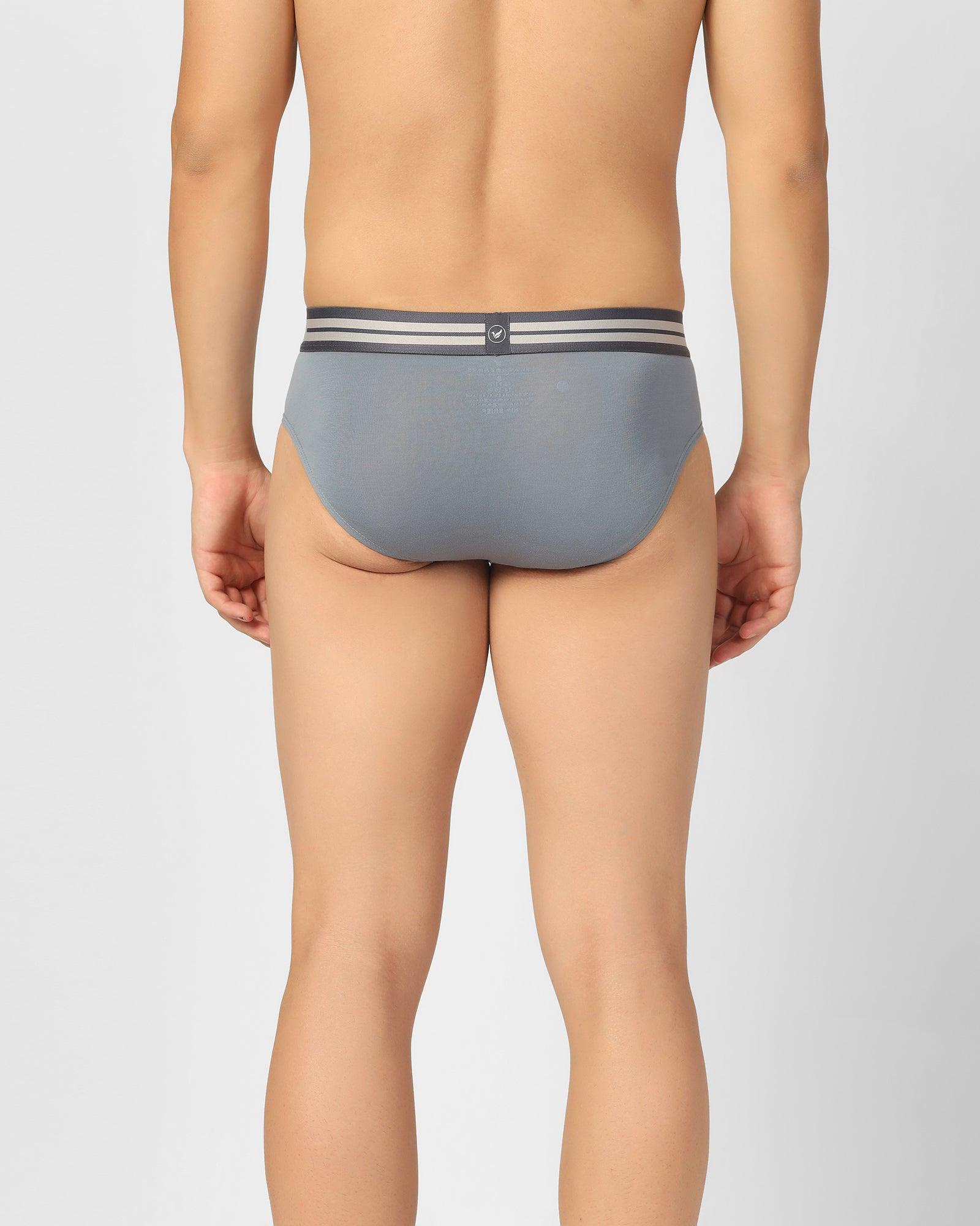Regular Fit Brief In Dusk Blue (New Broc) - Blackberrys