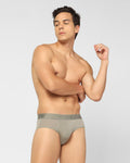 Regular Fit Brief In Fresh Grey (Russel) - Blackberrys