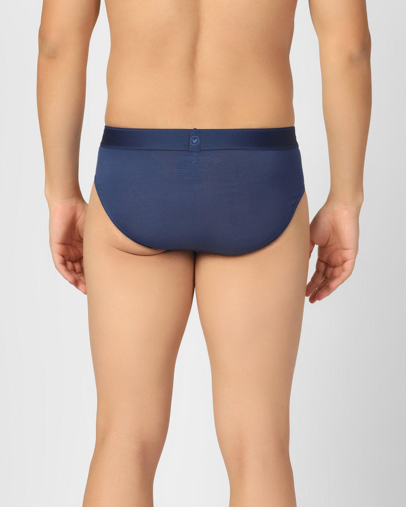 Royal Blue Solid Brief - Russel