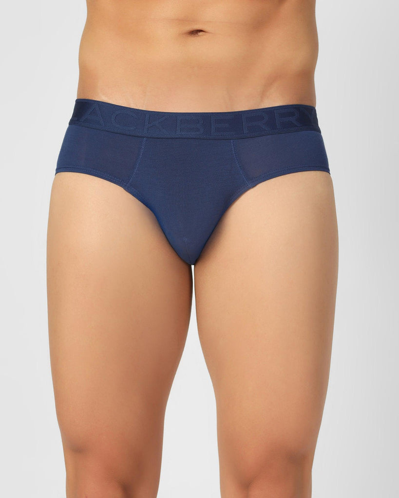 Royal Blue Solid Brief - Russel